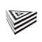 Hello Honey® 7" Black & White Striped Triangular Box
